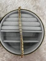 Gold Oval Taş Detaylı Bileklik - Görsel 3