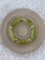 Yeşil Detaylı Gold Bileklik - Görsel 2