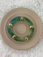 Yeşil Gold Detaylı Bileklik - Görsel 2