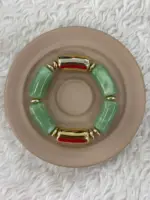 Mint Yeşili Gold Detaylı Bileklik - Görsel 2