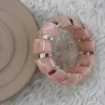 Pudra Pembe Gold Detaylı Bileklik
