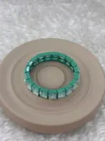 Mint Yeşili Şeffaf Taşlı Esnek Bileklik - Görsel 2