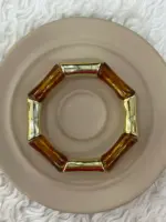 Gold & Karamel Detaylı Modern Bileklik - Görsel 3