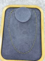 Gold Dalgalı Zincir Kolye - Görsel 2