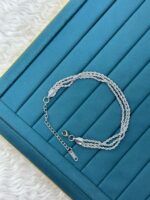 Üç Sıralı Burgu Zincir Bileklik - Görsel 2