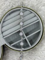 Yaprak ve Damla Taşlı Silver Bileklik - Görsel 2