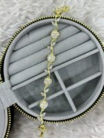 Gold Kalp Taşlı Dal Bileklik - Görsel 2