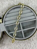 Gold Taşlı Oval Halka Bileklik - Görsel 3
