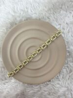 Taş Detaylı Gold Bileklik - Görsel 2