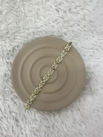 Geometrik Taşlı Gold Bileklik - Görsel 2