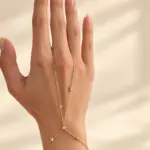 Gold Yıldız Detaylı Şahmeran Bileklik