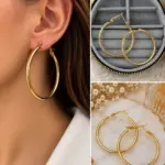 İnce Gold Halka Küpe