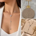 Kuzey Yıldızı Detaylı Y Silver Kolye