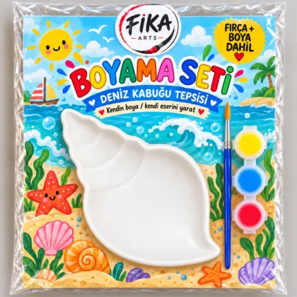 FIKA ARTS Deniz Kabuğu Tepsisi Boyama Seti