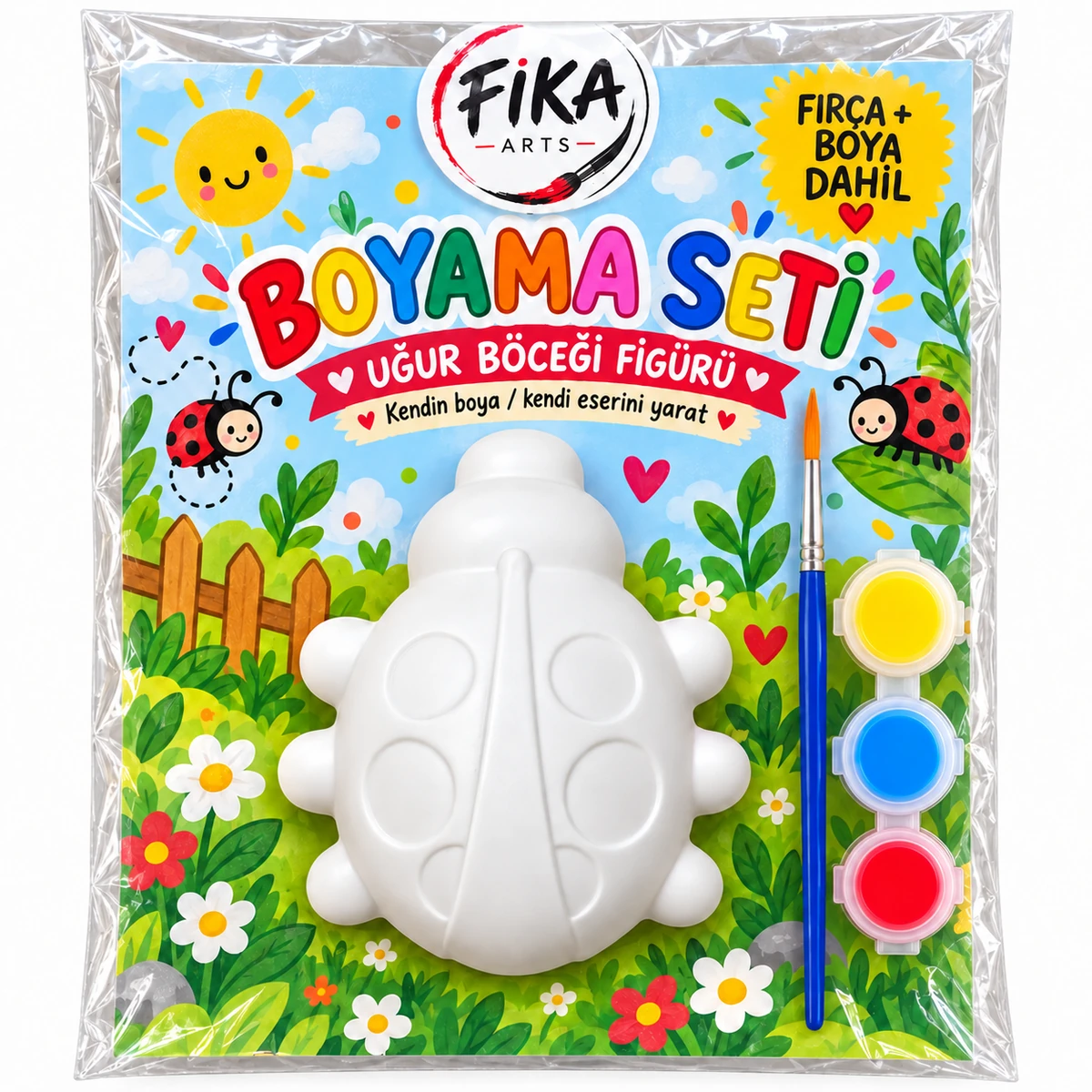 FA-BS-0023 FIKA ARTS Uğur Böceği Boyama Seti