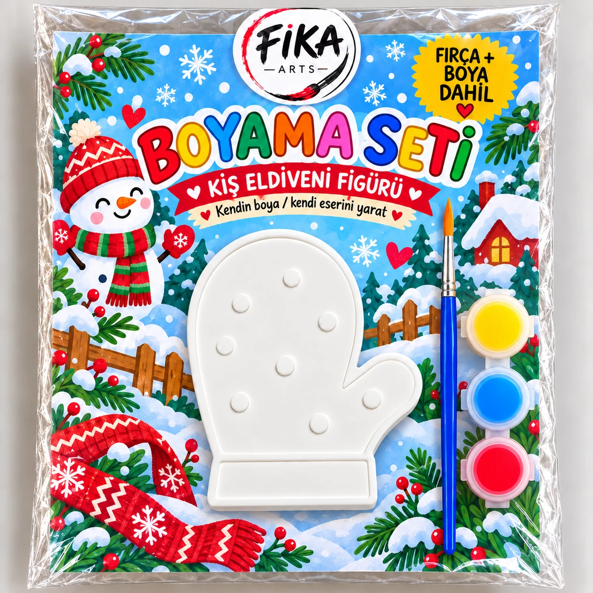 FA-BS-0024 FIKA ARTS Kış Eldiveni Boyama Seti