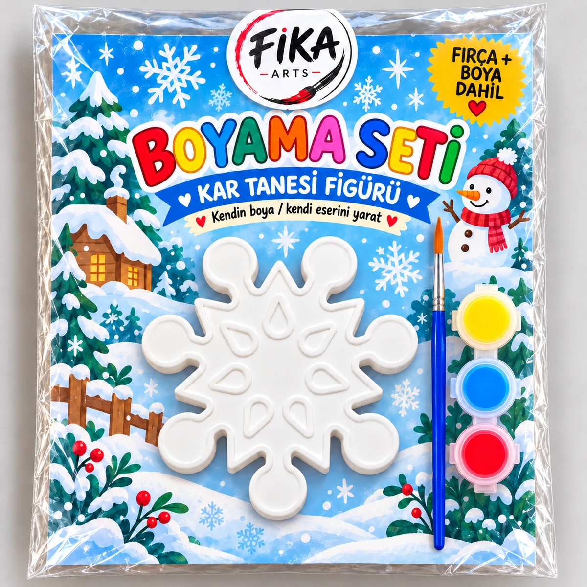 FA-BS-0029 FIKA ARTS Kar Tanesi Boyama Seti