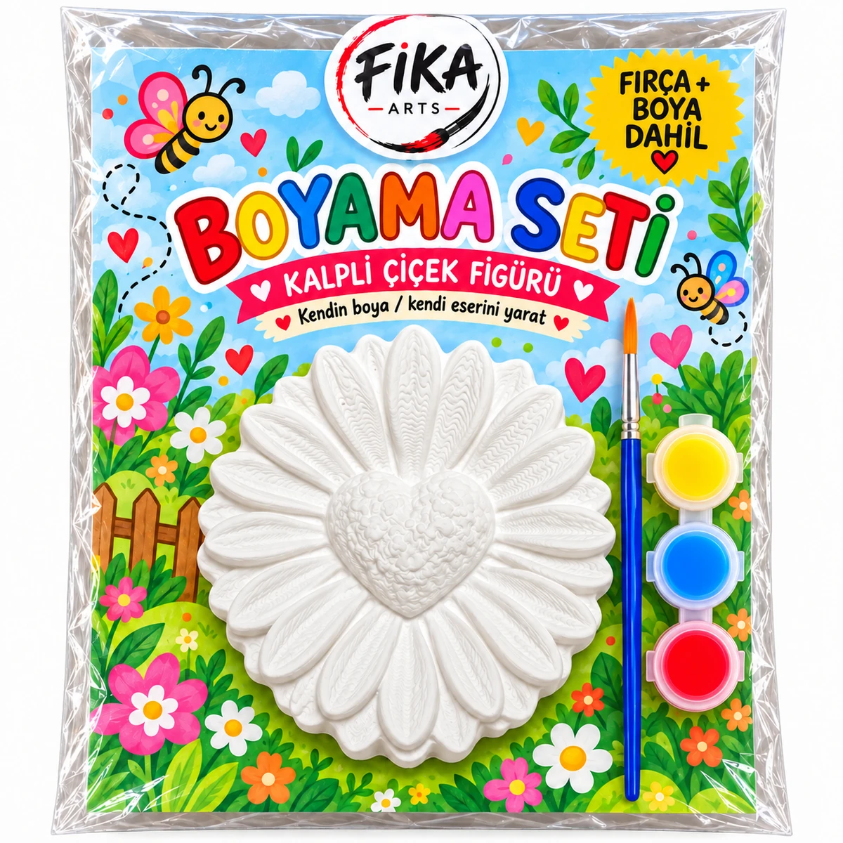 FA-BS-0031 FIKA ARTS Kalpli Çiçek Boyama Seti