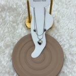 Çelik Katmanlı Kalp Figürlü Halhal
