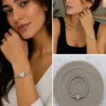 Kalp Taş Detaylı Charm Bileklik