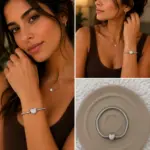 Kalp Figürlü Taşlı Charm Bileklik