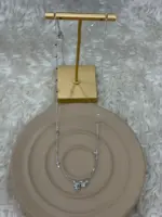 Yıldız Detaylı Silver Kolye
