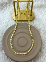 Gold Pullu Arpa Zincir Şık Kolye (60cm) - Görsel 3