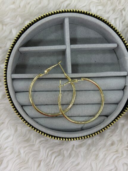 İnce Gold Halka Küpe