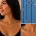 Gold Renk Kalp Anahtar ve Kilit Figürlü Zincir Kolye – Minimal Kadın Kolyesi